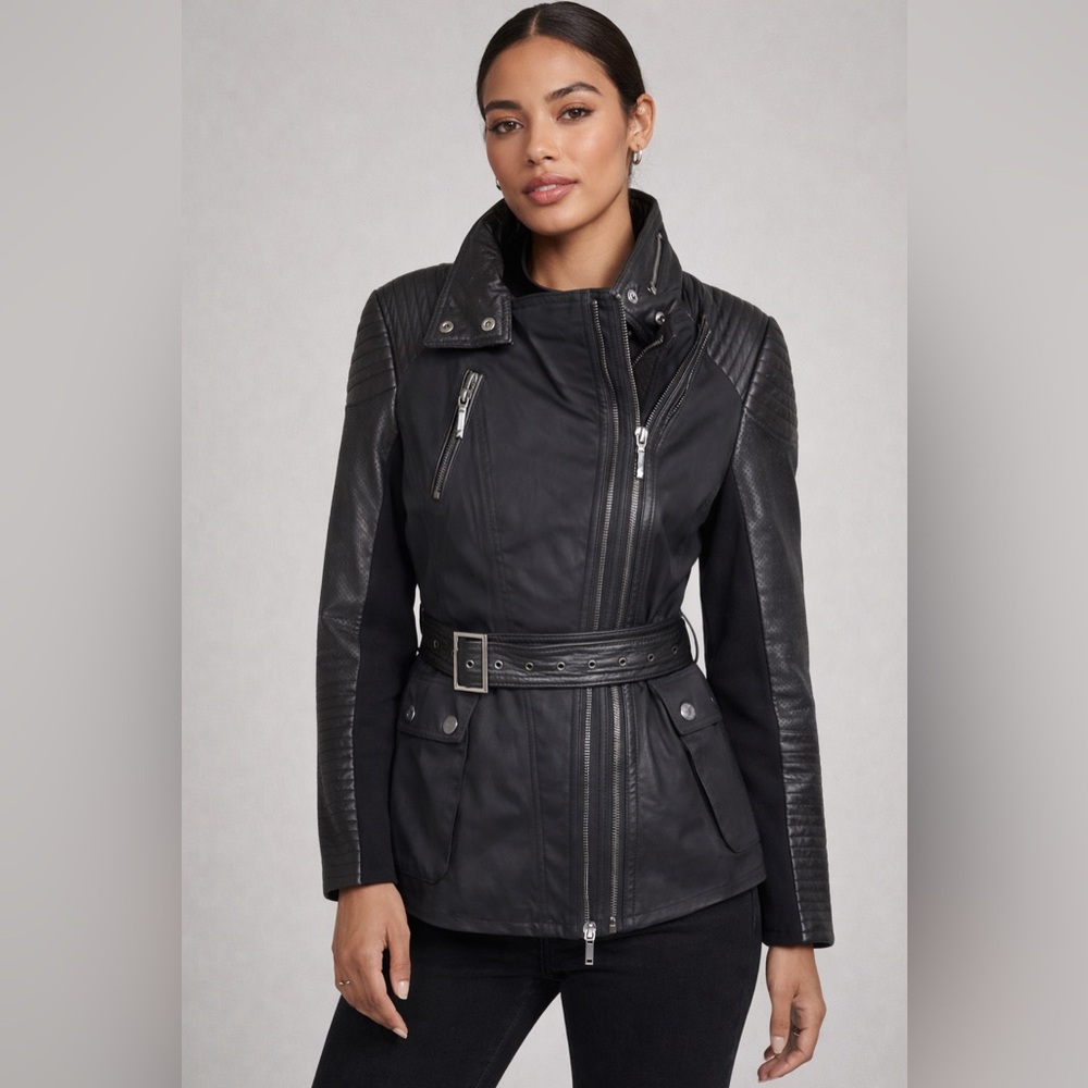 BCBGMaxAzria Women's Leather Jacket